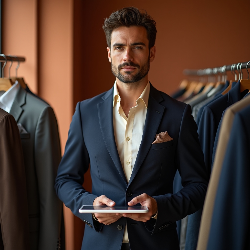 Consulente di stile con professionista italiano